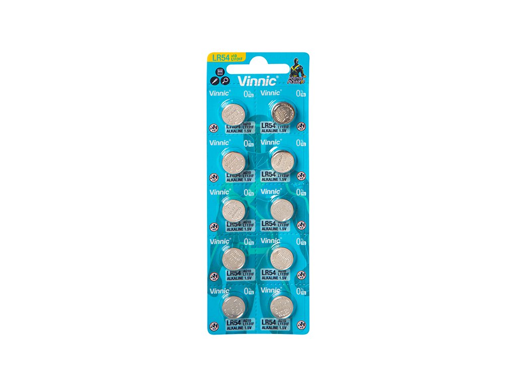 Gombíkové batérie AG10 blister L1130 - 1131 10ks