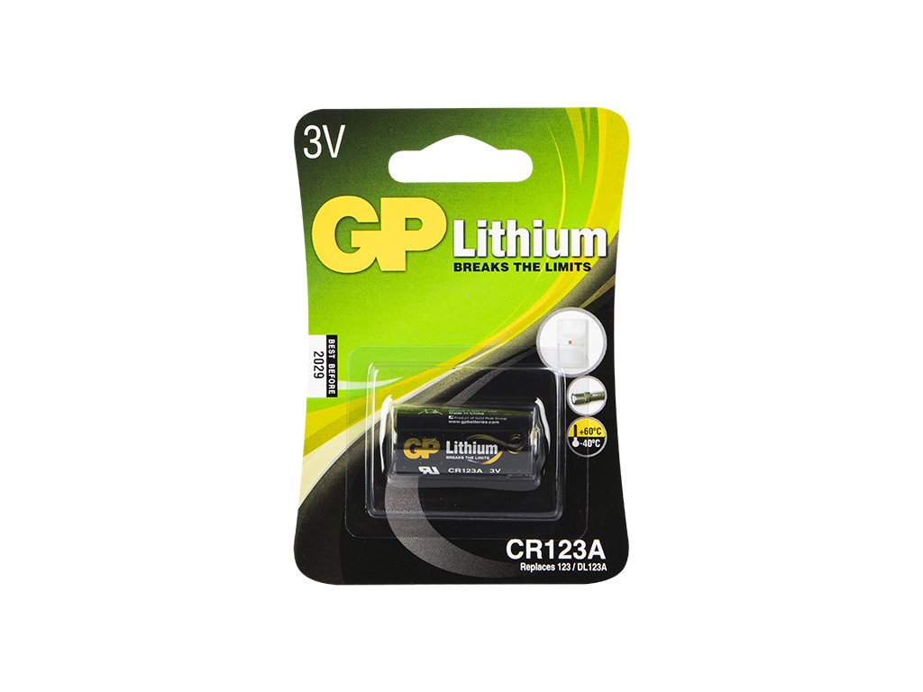 Lítiová batéria 3V CR123A GP blister