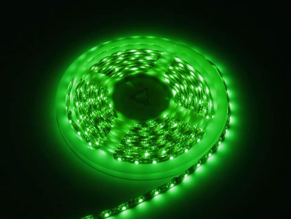 LED pásik zelený 3528 5m/300woodp+DC