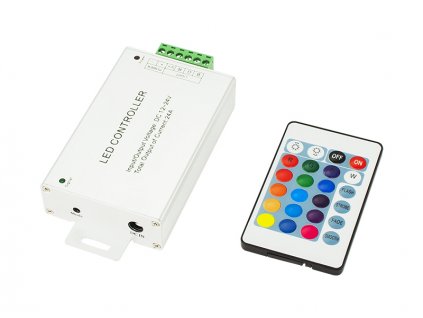 Ovládač RGB LED pásu 24-KEY s IR diaľkovým ovládaním