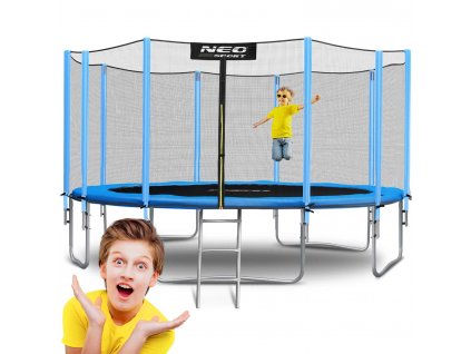 Trampolína 465cm s vonkajšou sieťou a rebríkom Neo-Sport