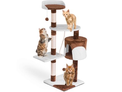 Škrabadlo pre mačky 112 cm DR-260 Pethaus hnedo-biele