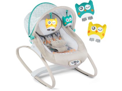 Hojdačka s vibráciami a hudbou Ricokids - sivá