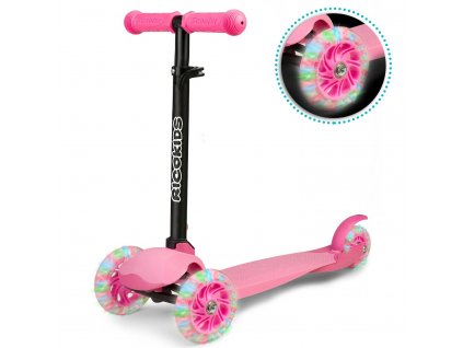 Detská kolobežka trojkolesová Loco - ružová