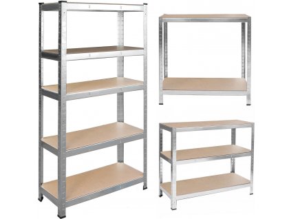 Kovový regál 205 x 120 x 45 H-4850