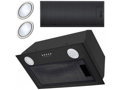 Podskrinkový digestor 60 cm čierny BE-50