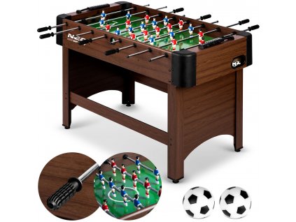 Stolný futbal 118x61x79 cm NS-804 tmavohnedý