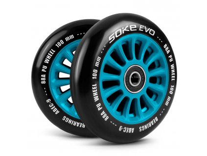 Kolieska na freestyle kolobežku SOKE EVO 100mm 88A modré 2ks