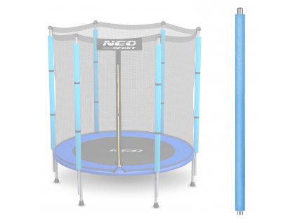 Vrchný stĺpik trampolíny s vonkajšou sieťou 4,5 ft modrý Neo-Sport