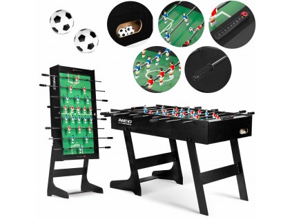 Stolný futbal Neosport 121 x 61 x 80 cm NS-803 čierny