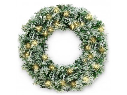 Vianočný veniec 45 cm s LED svetielkami Plonos 4836