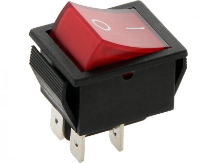 Kolískový vypínač MK621 230V červený