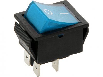 Kolískový vypínač MK621 230V modrý