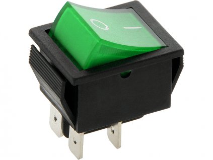 Kolískový vypínač MK621 230V zelený