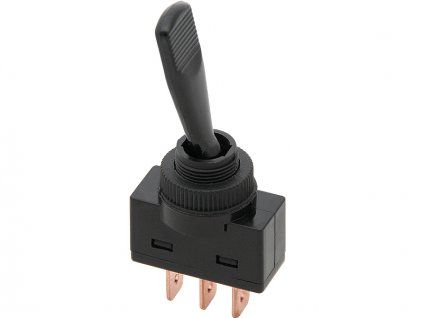 Čierny páčkový prepínač 5807-