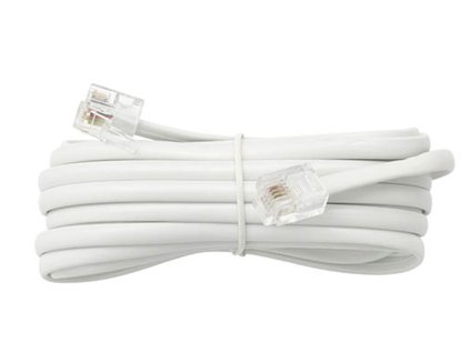 Telefónny kábel SP4-4/ 4m WT/WT biely