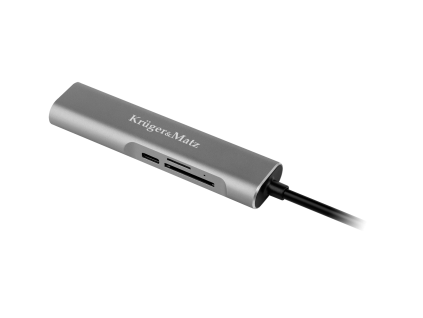 USB-C hub 5v1 s HDMI, USB 3.0, SD, microSD a USB-C PD L-KM0390