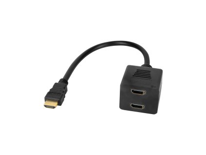 HDMI rozbočovač - 2x HDMI zásuvka 20 cm