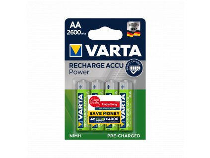 Nabíjacie batérie VARTA AA 2600mAh 4ks/bl,