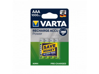Nabíjacie batérie VARTA AAA 1000mAh 4ks/bl,