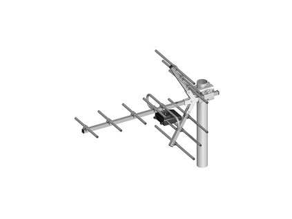 Smerová televízna anténa 21-60 Yaga 11-prvková bez symetrizačného zariadenia