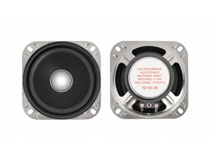 Basový reproduktor 10 cm 20W YD103-60 4 Ohm