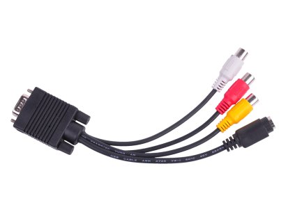 VGA - S-VIDEO+ 3x konektory RCA