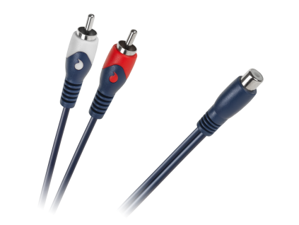 RCA rozdvojka 1x samica na 2x samec 0,2 m L-KPO2616