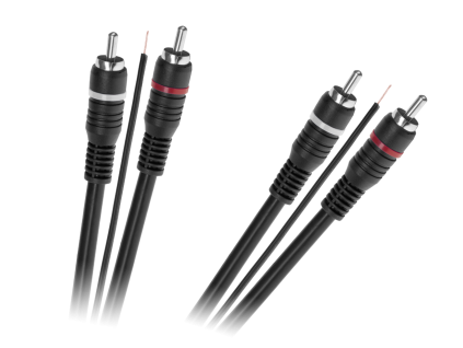 RCA kábel 2x RCA – 2x RCA s remote vodičom, 5 m L-KPO2687-5