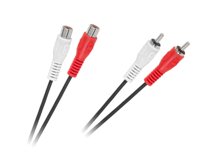 Predlžovací RCA audio kábel 2x RCA samec – 2x RCA samica 5 m L-KPO2661-5