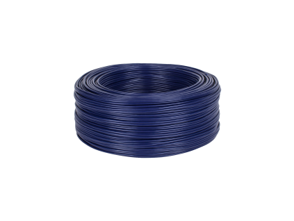 2x RCA kábel modrý, 3 mm, 100M L-KAB0204