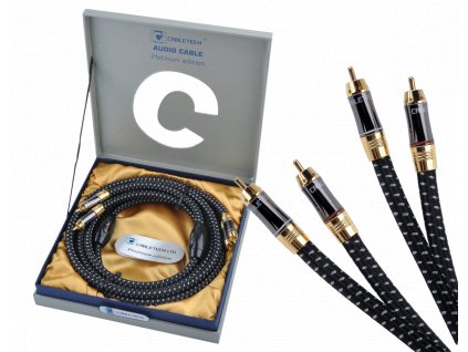 Kábel 2RCA-2RCA 1,8 m audio Cabletech Platinum Edition