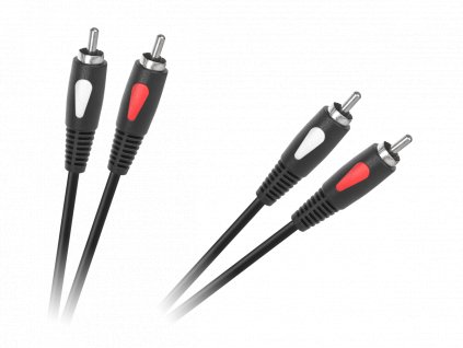 Prepojovací kábel RCA 2x - RCA 2x, 3m Eco-line