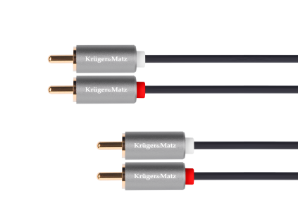 RCA audio kábel 2x RCA - 2x RCA 5 m Krüger&Matz Basic L-KM1212