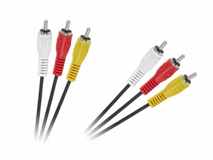 Prepojovací kábel RCA 3x - RCA 3x, 1,5m