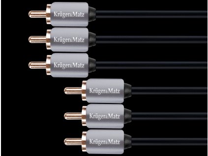 3RCA-3RCA komponentný kábel 3,0 m Kruger&Matz