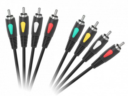 Kábel 4RCA-4RCA 1,0 m Cabletech Eco-Line