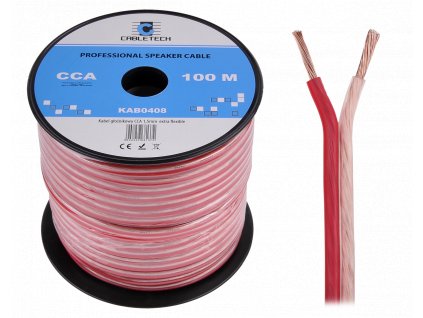 Kábel na reproduktory CCA 1,5 mm Cabletech extra flexibilný