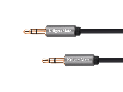 Audio kábel jack 3,5 mm stereo – jack stereo 1,8 m Krüger&Matz Basic L-KM1227