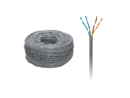 Sieťový kábel UTP CAT5E medený 305 m Cabletech L-KAB0103