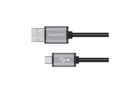 USB A na micro USB kábel 1,8 m Krüger&Matz Basic L-KM1236