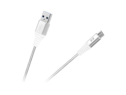 USB micro USB kábel 1 m biely L-RB-6000-100-W
