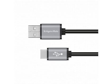 USB A - USB C 1m čierny KM1239