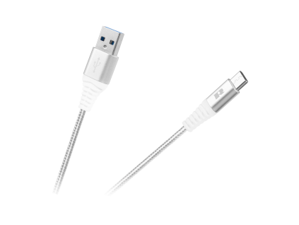 Kábel USB-A na USB-C 1 m biely L-RB-6001-100-W