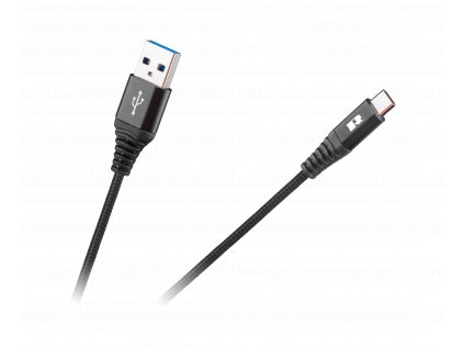 USB A - USB C 0,5m čierny RB-6001-050-B