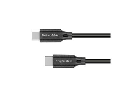 USB-C/USB-C kábel 100 W PD 1 m čierny L-KM1260