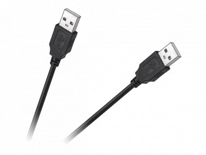 Prepojovaci USB kábel 1m Eco-line čierny KPO4012-1.0