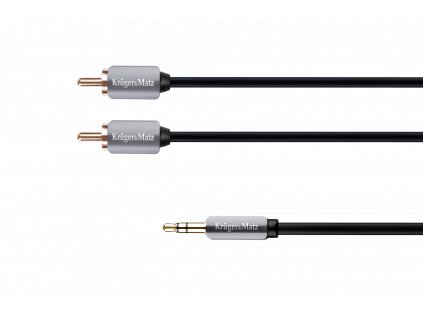 Jack 3,5mm - 2RCA stereo 1m KM0309