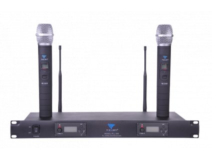 Bezdrôtový mikrofón UHF Azusa 2-kan,PLL-200