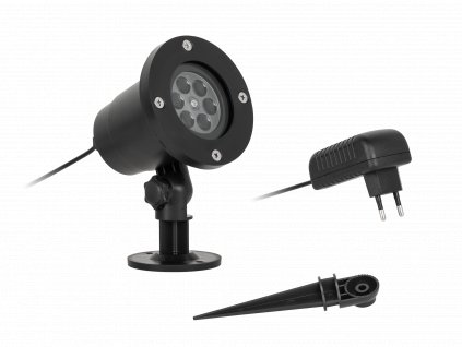 Vianočný projektor RGB so snehovými vločkami